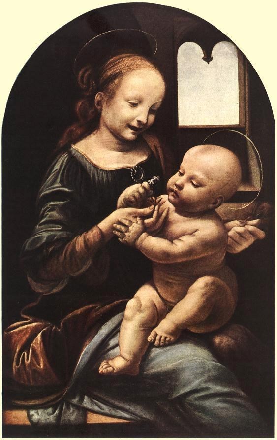 Leonardo da Vinci Madonna with Flower